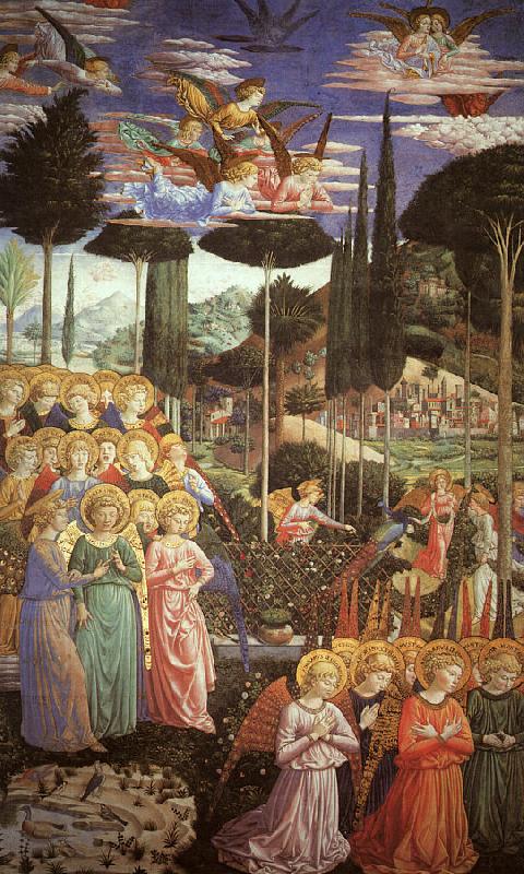 Benozzo Gozzoli Angels Worshipping   22 oil painting image